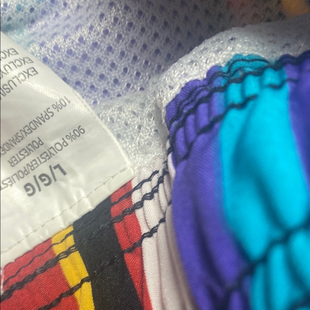 Colorful Striped Drawstring Shorts - Picture 4 of 8
